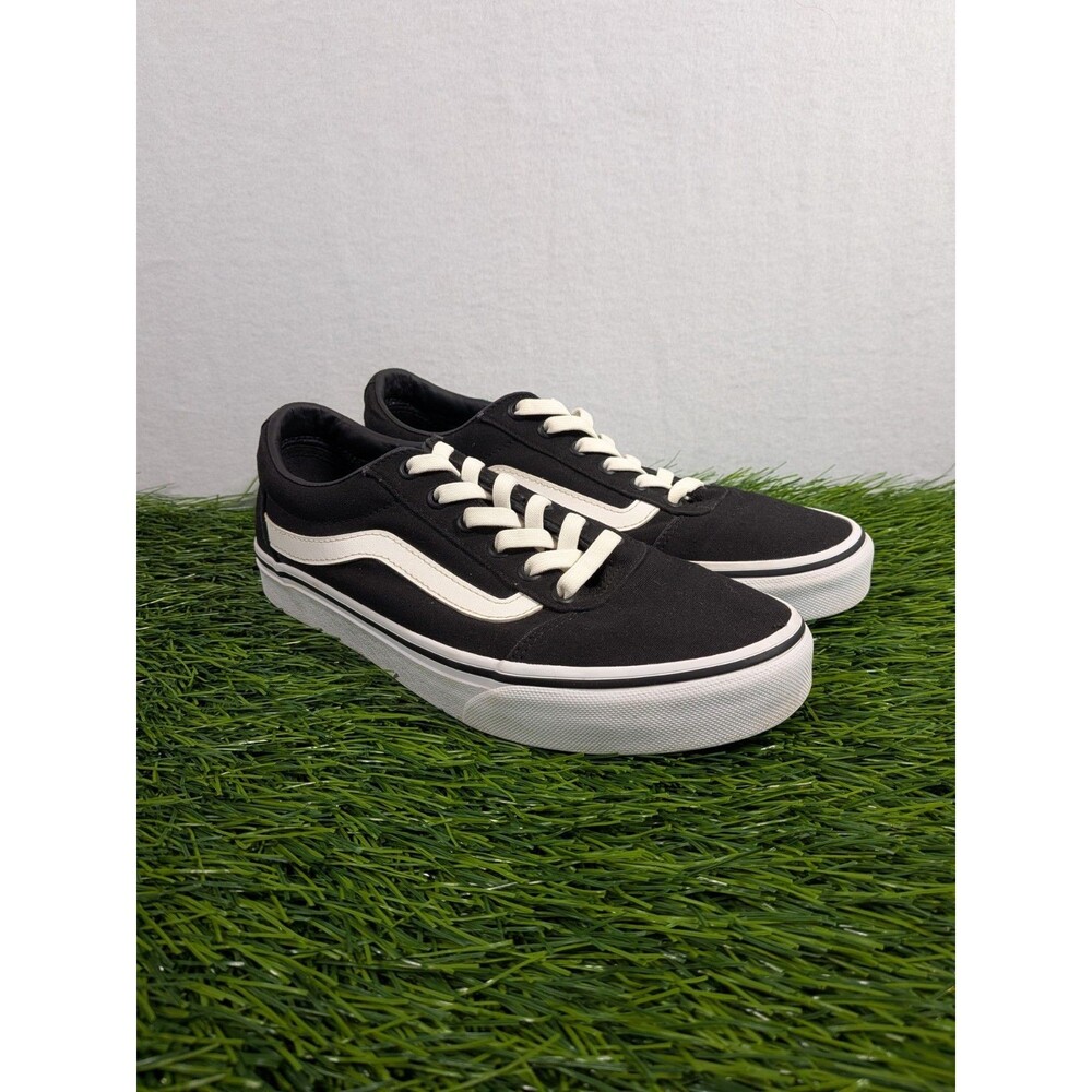 VANS Old Skool Skate Shoes Mens 7.5 Womens 9 Suede/Canvas Black White Low Top